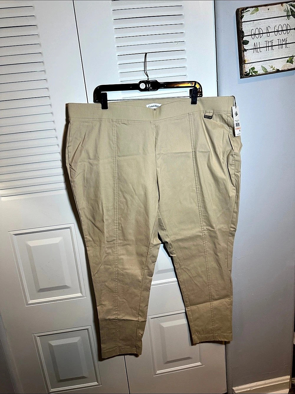 Calvin Klein Straight Leg Pants in Beige Size 2X NWT